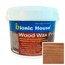 Краска для дерева WOOD WAX PRO безцветная база Bionic-House 0,8л Золотой Орех