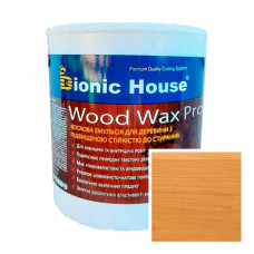 Краска для дерева WOOD WAX PRO безцветная база Bionic-House 2,5л Дуб