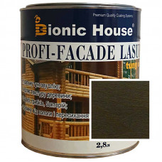 Краска для дерева PROFI-FACADE LASUR tung oil 2,8л Антрацит