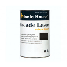 Краска для дерева FACADE LASUR Bionic-House 1л Черное дерево А120