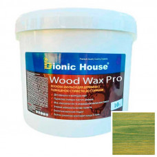 Краска для дерева WOOD WAX PRO безцветная база Bionic-House 10л Изумруд