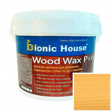 Краска для дерева WOOD WAX PRO безцветная база Bionic-House 0,8л Светлый Дуб