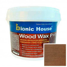 Краска для дерева WOOD WAX PRO безцветная база Bionic-House 0,8л Тауп
