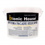 Optima Facade Silicone - Износоустойчивая гидрофобная силикон-акриловая краска для минеральных фасадов Bionic-House 4,2кг Белая любой RAL оттенок под заказ (2772-02)