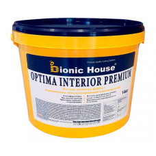 Optima Interior Premium - Износостойкая акриловая краска для стен и потолков Bionic-House 14кг Белая любой RAL оттенок под заказ