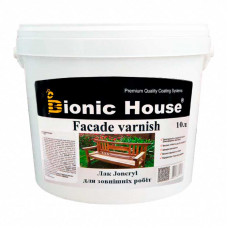 Лак для наружных работ по дереву Joncryl Bionic-House 10л Бесцветный Полуматовый