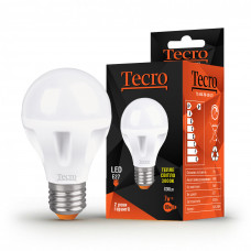Лампа світлодіодна Tecro 7W E27 3000K (T2-A60-7W-3K-E27)