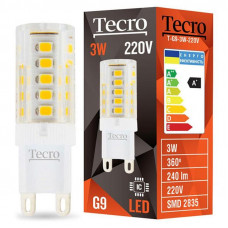 Лампа світлодіодна Tecro 3W G9 2700K (T-G9-3W-220V)
