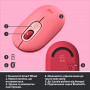 Мишка бездротова Logitech POP Mouse Bluetooth (910-006548) Heartbreaker Rose (27401-03)