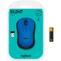 Мишка бездротова Logitech M220 Silent (910-004879) Blue USB (21157-03)