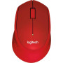 Мишка бездротова Logitech M330 Silent Plus (910-004911) Red USB (21119-03)