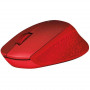 Мишка бездротова Logitech M330 Silent Plus (910-004911) Red USB (21119-03)