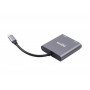 Адаптер-перехідник Maxxter USB Type-C - 2хHDMI (M/F), 0.1 м, Grey (V-CM-2HDMI) (26832-03)