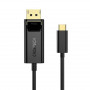 Кабель Choetech DisplayPort - USB Type-C (M/M), 1.8 м, Black (XCP-1801BK) (32592-03)