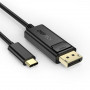 Кабель Choetech DisplayPort - USB Type-C (M/M), 1.8 м, Black (XCP-1801BK) (32592-03)