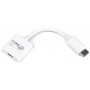 Адаптер Cablexpert DisplayPort - HDMI (M/F), 0.1 м, White (A-DPM-HDMIF-002-W) (20472-03)