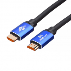 Кабель Atcom HDMI - HDMI V 2.1, (M/M), 2 м, Black/Blue (88888)