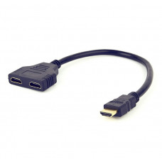 Кабель-розгалужувач Cablexpert HDMI - 2хHDMI, (M/F), 0.3 м, Black (DSP-2PH4-04)