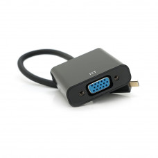 Адаптер Vention micro-HDMI - VGA (M/F), 0.1 м, Black (YT-C-mcHDMI(M)/VGA(F)-B/16537)