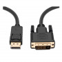 Кабель Prologix DisplayPort - DVI (M/M), 3 м, Black (PR-DP-DVI-P-04-30-3m) (27485-03)