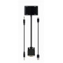 Адаптер Cablexpert VGA - HDMI+VGA (M/F), 0.15 м, Black (A-VGA-HDMI-02) (30575-03)