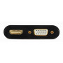 Адаптер Cablexpert VGA - HDMI+VGA (M/F), 0.15 м, Black (A-VGA-HDMI-02) (30575-03)