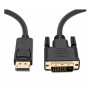 Кабель Prologix DisplayPort - DVI (M/M), 1.8 м, Black (PR-DP-DVI-P-04-30-18m) (27486-03)