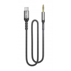 Аудіо-кабель SkyDolphin SR29 USB Type-C - 3.5 мм (M/M), 1 м, Black (AUX-000076)