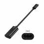 Адаптер Choetech HDMI - USB Type-C (M/F), Black (HUB-H04) (33497-03)