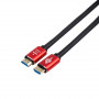 Кабель Atcom HDMI - HDMI V 2.0, (M/M), 5 м, Red/Black (24945) пакет (23257-03)