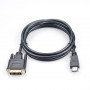 Кабель Prologix Premium HDMI - DVI (M/M), Single Link, 18+1, 1.8 м, Black (PR-HDMI-DVI-P-01-30-18m) (27478-03)