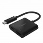 Адаптер Belkin USB Type-C - HDMI+USB Type-C (M/F), Black (AVC002BTBK) (24408-03)