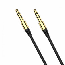 Аудіо-кабель SkyDolphin SR07 3.5 мм - 3.5 мм (M/M), 1 м, Black (AUX-000052)