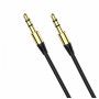 Аудіо-кабель SkyDolphin SR07 3.5 мм - 3.5 мм (M/M), 1 м, Black (AUX-000052)