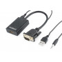 Адаптер Cablexpert HDMI - VGA (M/F), 0.15 м, Black (A-VGA-HDMI-01) (21639-03)