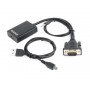 Адаптер Cablexpert HDMI - VGA (M/F), 0.15 м, Black (A-VGA-HDMI-01) (21639-03)