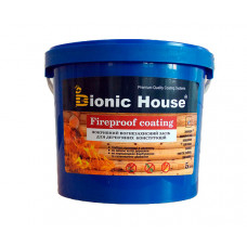 Огнебиозащитная краска Fire Proof Coating Bionic-House 5кг Белая