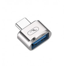 Перехідник SkyDolphin OT05 Mini Type-C - USB silver (ADPT-00030)