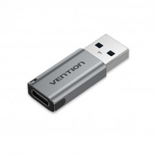 Адаптер Vention USB 3.0 AM - USB Type-C AF Gray (CDPH0)