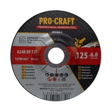 Диск зачисний Procraft GD125x6.0 125 мм 6,0 мм 22,2 мм (012560)