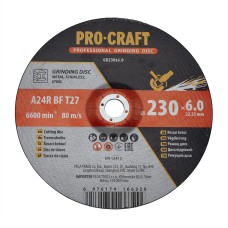 Диск зачисний Procraft GD230x6.0 230 мм 6,0 мм 22,2 мм (023060)