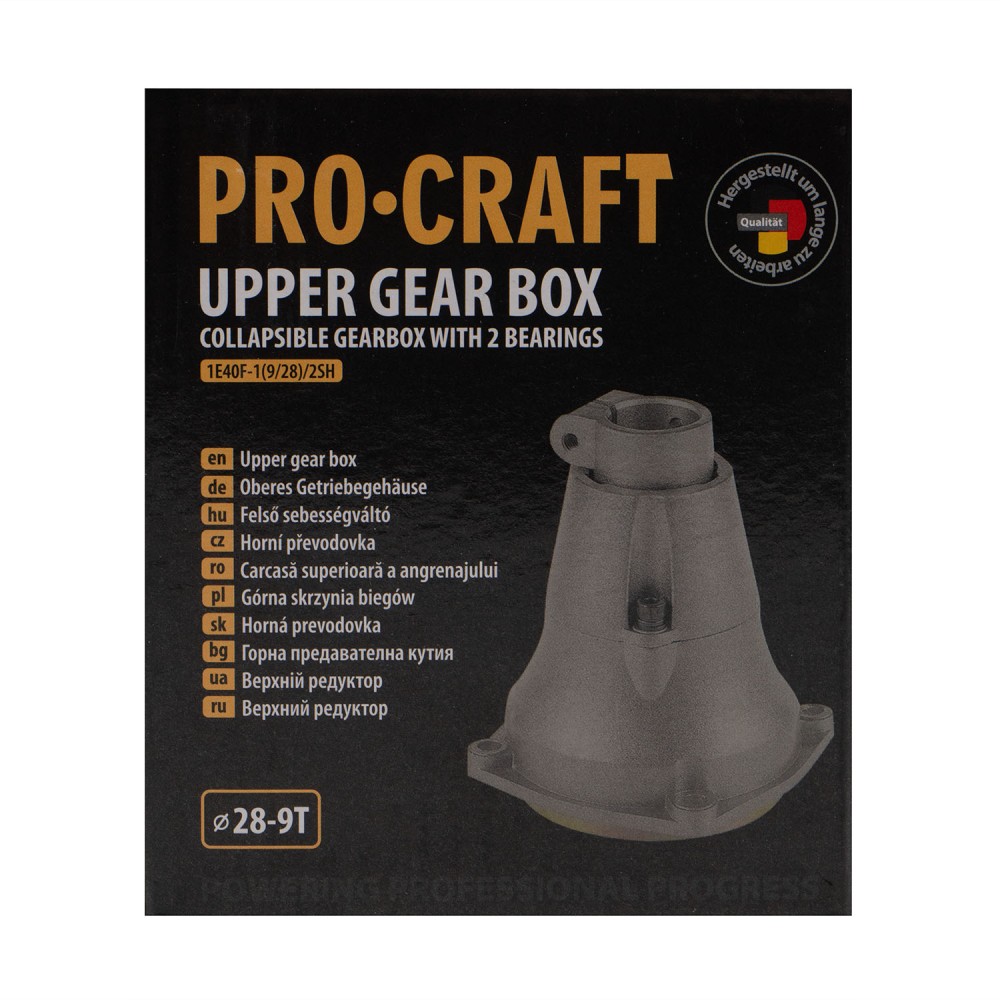 Редуктор верхній Procraft 2 підшипники 9 зубців 28 мм (PC-1E40F-1/2SH)