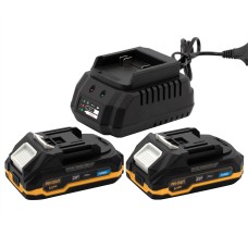 Набір акумуляторів та зарядного пристрою Procraft PBC-set1, 20/2 АКБ та ЗП (PC-030265)