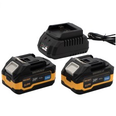 Набір акумуляторів та зарядного пристрою Procraft PBC-set2, 20/4 акб та зп (PC-030266)