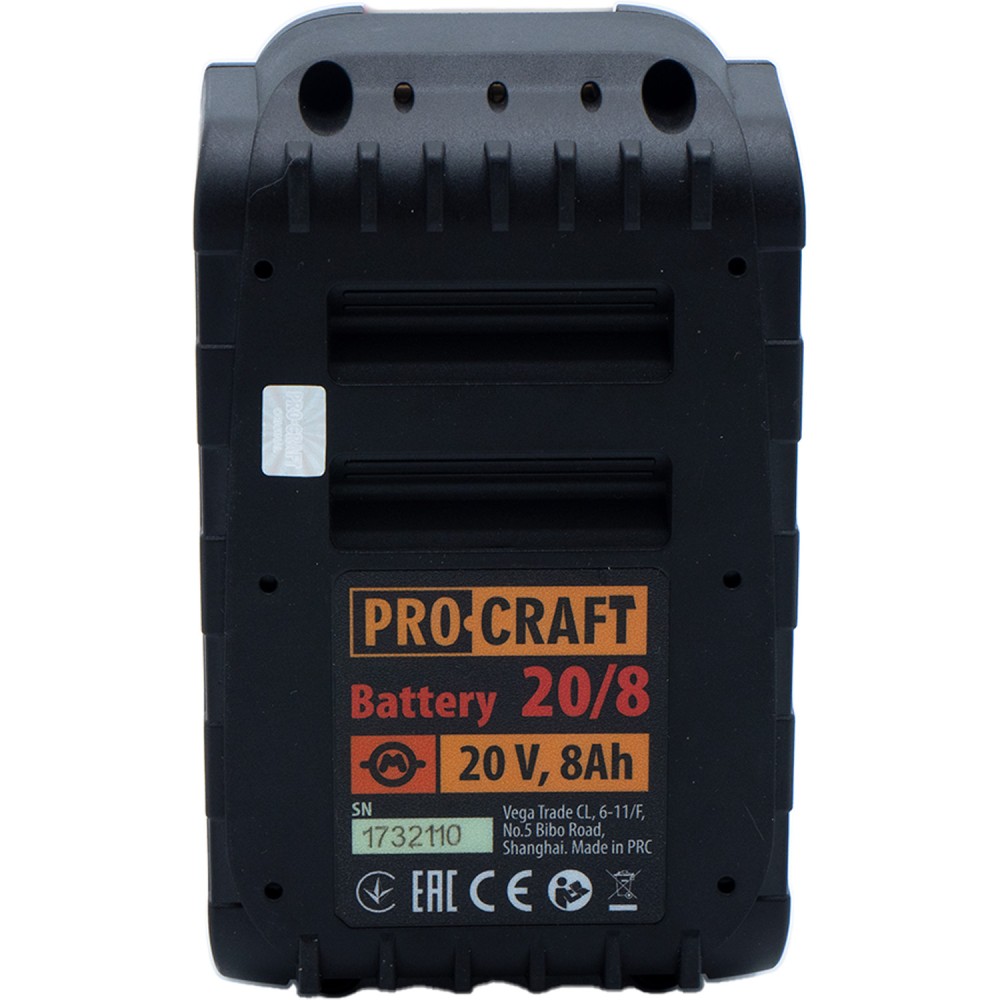 Акумуляторна батарея Procraft Battery 20В, 8Аг (PC-030211)
