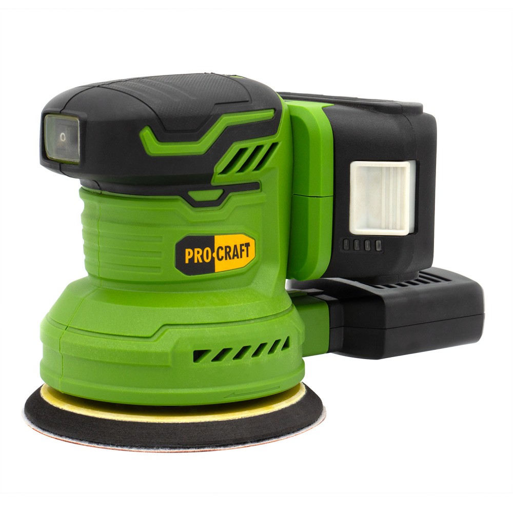 Акумуляторна ексцентрикова шліфмашина Procraft PX20BL без акб та зп (PC-030252)
