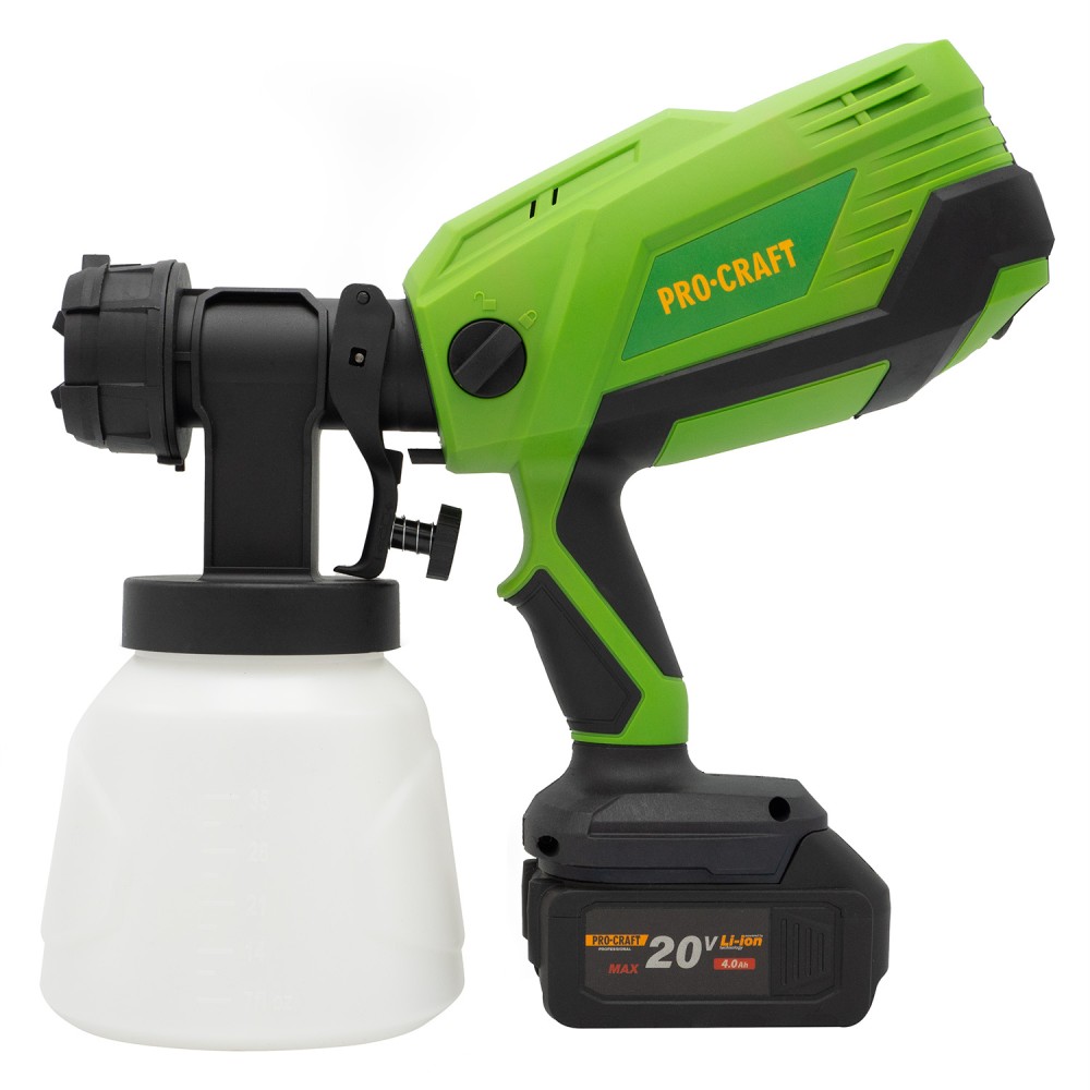 Акумуляторний фарбопульт Procraft PSE20без АКБ та ЗП (PC-030224)