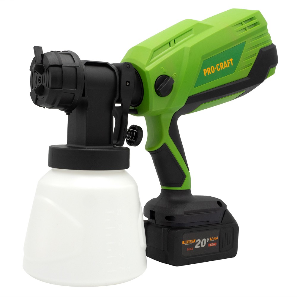 Акумуляторний фарбопульт Procraft PSE20без АКБ та ЗП (PC-030224)