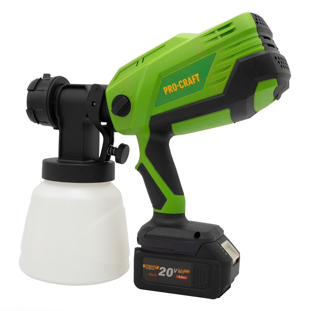 Акумуляторний фарбопульт Procraft PSE20без АКБ та ЗП (PC-030224)