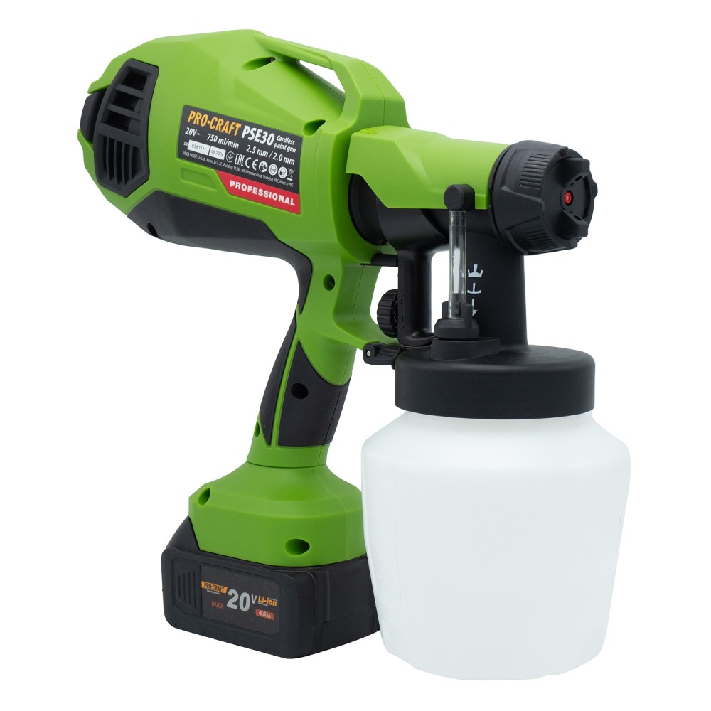 Акумуляторний фарбопульт Procraft PSE30 без АКБ та ЗП (PC-030033)